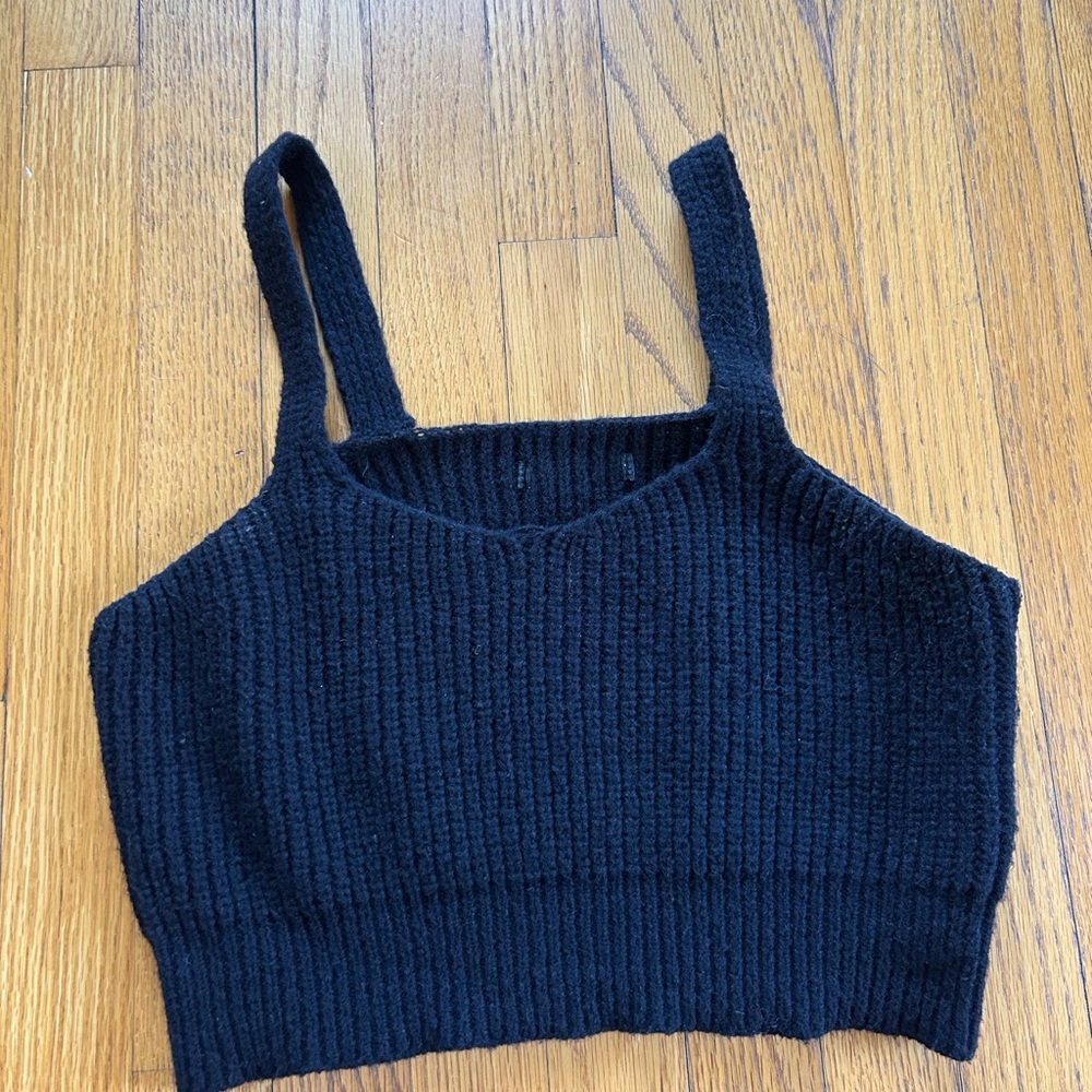 Black Knit tank top